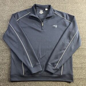 New England Patriots Cutter & Buck Pullover Men's L DryTec Long Sleeve